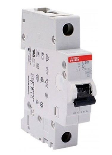 Автоматический выключатель ABB SH 201 С 10A 4.5kA однополюсный, однофазный, 2CDS241001R0104