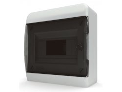 Бокс 12 модулей IP41 накладной Tekfor белый,прозрачная дверь