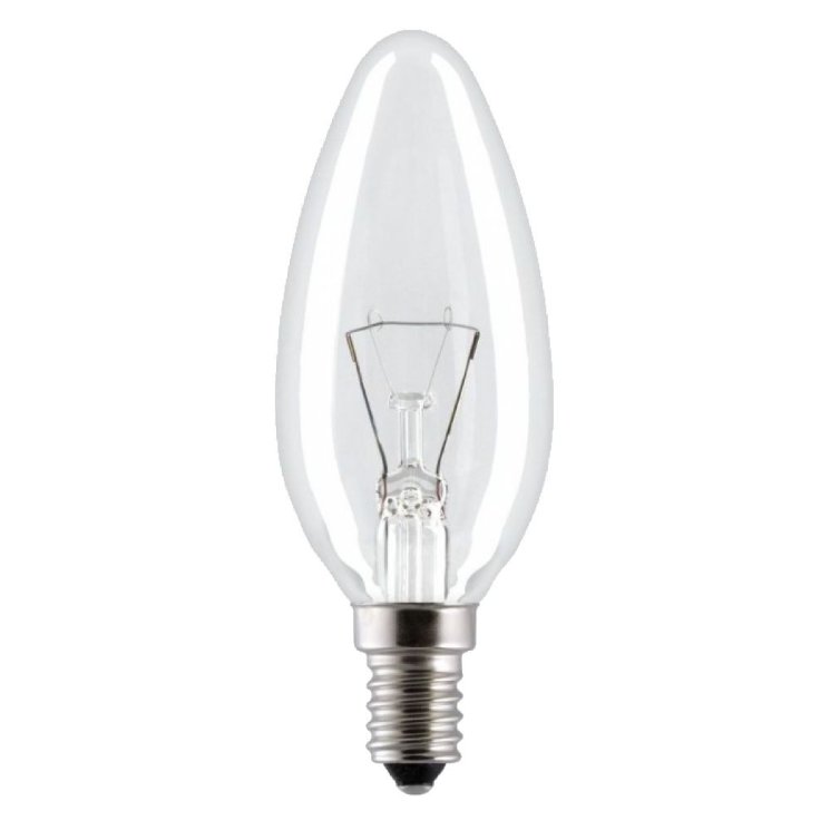 Лампа cвеча Е14 40W прозрачная