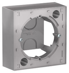 Коробка для наружного монтажа алюминий Schneider Electric AtlasDesign