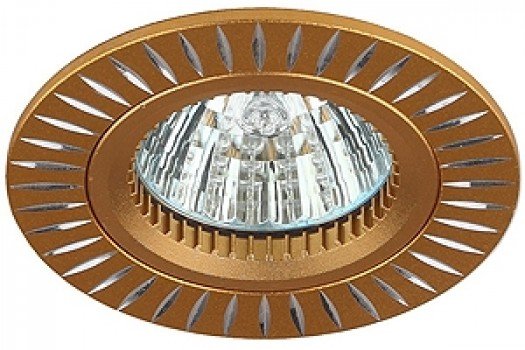 ЭРА KL31 AL/GD светильник литой поворотный " алюминиевый" MR16, 50 W Серебро. Золото