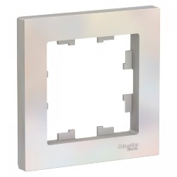 Рамка одинарная Schneider Electric AtlasDesign жемчуг