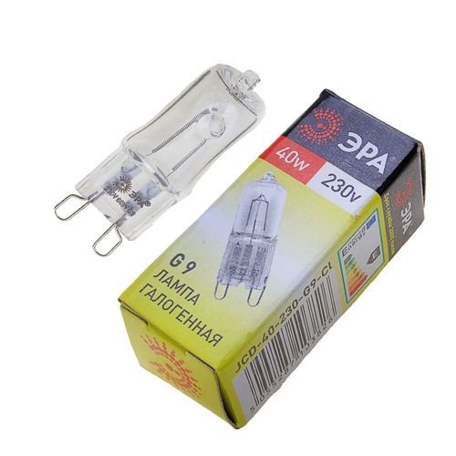 Лампа галогенная ЭРА G9 40W 230V