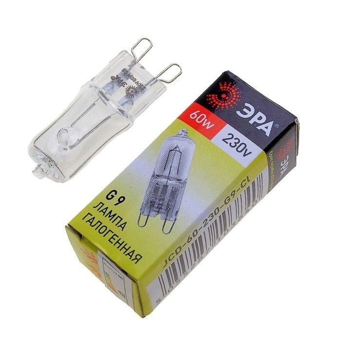 Лампа галогенная ЭРА G9 60W 230V