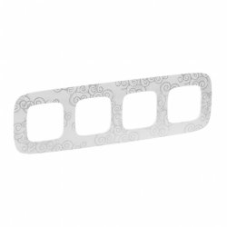 Рамка четверная Legrand Valena ALLURE Нарцисс хром 754344