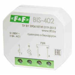 Реле импульсные (бистабильные) F&F BIS-402 8 А, 230 В, AC, 1NO