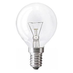 Лампа шар Е14 40W прозрачная