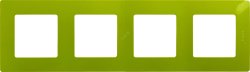 Рамка четверная Legrand Etika Зеленый папоротник