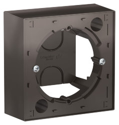 Коробка для наружного монтажа мокко Schneider Electric AtlasDesign