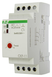 Реле контроля фаз F&F CKF-11 автомат защиты электродвигателей асимм. 80 В, 2A, 320/480B, 1NO, 1NC